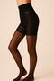 Abdomen & Basen Black Color Corset Effect Women's Pantyhose Medium Thick 40 Den Matte Body Form - 3