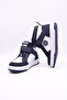 Albert Boy's Genuine Leather Single Velcro Navy Blue Boots - 7