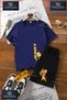 Children's Unisex “Jerry Single Cheese Calan“ Special Printed Crew Neck T-Shirt - Shorts Set