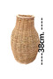 Wicker Vase Bohemian Vase Handmade Flower Holder Flower Basket - 2