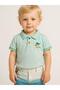 Baby Boy Collared Colorful Buttoned T-Shirt - 3