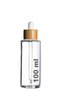 100ml Transparent Glass Dropper Serum Bottle 100 Cc Bamboo Lid Wooden Dropper Glass Bottle Wooden 2Pcs - 4