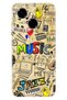 Spark Go 1 2025 6.67" Case Decorative Silicone Printed Cover 80's Music