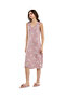 Patterned Sleeveless Nightdress with V-Neck - 3