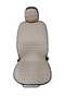 Beige Faux Leather Car Seat Cushion Set of 2
