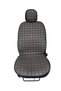 Gray Quilted Faux Leather Auto Seat Cushion Set of 2 - 2
