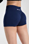 شورت قصير من Drop Shorts باللون الأزرق الداكن - شورت قصير جدًا - مشد وتشكيل