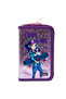 Purple Cool Girl Patterned Pvc Three Compartment Girl's Organizer Pen Holder Pencil Case -Cp7002 - 5