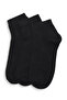 Black Boy 3 Pack Solid Ankle Socks
