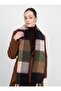 Pufidik Tasseled Shoulder Shawl-Navy Blue - Coffee -