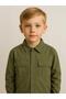 Boy's Parachute Fabric Shirt with Snap Pocket - 4