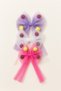 Girl's Buckle Colorful Pompom Tulle Bow Elastic Buckle Set of 3