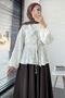 Tasseled Striped Cotton Kimono – Gray - 3