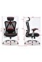M16-201 Ergonomic Office Chair – Adjustable Headrest Breathable Mesh Black - 8