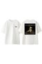 Heavy Rain Origami Design Back Printed Cotton White Oversize T-Shirt
