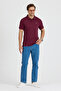Regular Fit Cotton Polo Collar Short Sleeve Pique Men's T-Shirt 0002