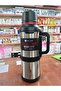 4 Liter Thermos Travel Pot Keeps Hot and Cold for 48 Hours - with Steel Cup - Suitable for Camping Picnic - 2