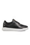 Black-White Genuine Leather Men's Casual Shoes Premium 411 m - 3