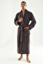 Stylish Piping Bamboo Cotton Men's Bathrobe