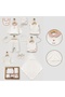 Baby Girl 0-3 Months Jacquard Heart Combed Cotton 10-Piece Newborn Hospital Exit Zibin Set