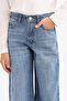 100% Cotton Girls' Wide Leg Jeans E7710A825Au - 6