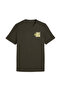 Graphic Tee Men's Green Casual Style T-Shirt 68803470
