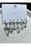 Ysx Fatma Ana Eli Themed 6-Piece Earring Set Zircon Stone Non-Tarnish Stainless Guaranteed Invoice - 2