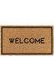 سجادة باب مستطيلة غير قابلة للانزلاق مطبوعة بعبارة Welcome مقاس 33 × 60 سم