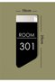 Vertical Apartment Site -Apartment Hotel Office Door Number 10X25Cm - Door Number 301 - 4
