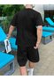 Men's Margarita Printed Oversize T-Shirt Shorts Set - 2