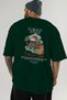 Tokyo Japanese Back Printed Green Oversize T-Shirt Men Women Cotton Crew Neck T-Shirt - 6