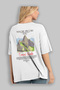 Machu Picchu Peru Back Printed White Oversize T-Shirt Men Women Cotton Crew Neck T-Shirt - 3