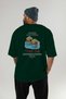 Maldives Indian Ocean Back Printed Green Oversize T-Shirt Men Women Cotton Crew Neck T-Shirt - 5