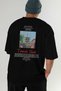 Kyoto Japan Back Printed Black Oversize T-Shirt Men Women Cotton Crew Neck T-Shirt - 7