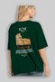 Rome Italy Back Printed Green Oversize T-Shirt Men Women Cotton Crew Neck T-Shirt - 4