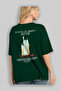 Statue of Liberty New York Back Printed Oversize T-Shirt Men Women Cotton Crewneck Tshirt - 4