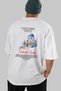 Santorini Greece Back Printed White Oversize T-Shirt Men Women Cotton Crew Neck T-Shirt - 6