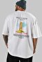 Pisa Tower Italy Back Printed White Oversize T-Shirt Men Women Cotton Crew Neck T-Shirt - 5