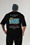 Blue Lagoon Iceland Back Printed Black Oversize T-Shirt Men Women Cotton Crew Neck T-Shirt