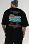 Blue Lagoon Iceland Back Printed Black Oversize T-Shirt Men Women Cotton Crew Neck T-Shirt - 6