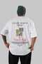 Louvre Museum France Back Printed White Oversize T-Shirt Men Women Cotton Crew Neck T-Shirt
