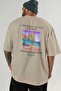 Lord Howe Island Australia Back Printed Beige Oversize T-Shirt Men Women Cotton Crew Neck Tshirt - 5