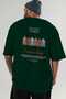 Bryggen Norway Back Printed Green Oversize T-Shirt Men Women Cotton Crew Neck T-Shirt - 6