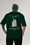 Statue of Liberty New York Back Printed Oversize T-Shirt Men Women Cotton Crewneck Tshirt