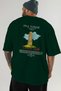 Pisa Tower Italy Back Printed Green Oversize T-Shirt Men Women Cotton Crew Neck T-Shirt - 6