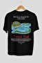 Blue Lagoon Iceland Back Printed Black Oversize T-Shirt Men Women Cotton Crew Neck T-Shirt - 2