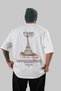 Paris France Back Printed White Oversize T-Shirt Men Women Cotton Crew Neck T-Shirt