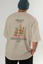 Kremlin Russia Back Printed Beige Oversize T-Shirt Men Women Cotton Crew Neck T-Shirt - 6