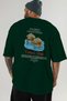 Maldives Indian Ocean Back Printed Green Oversize T-Shirt Men Women Cotton Crew Neck T-Shirt - 6