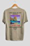 Lord Howe Island Australia Back Printed Beige Oversize T-Shirt Men Women Cotton Crew Neck Tshirt - 2
